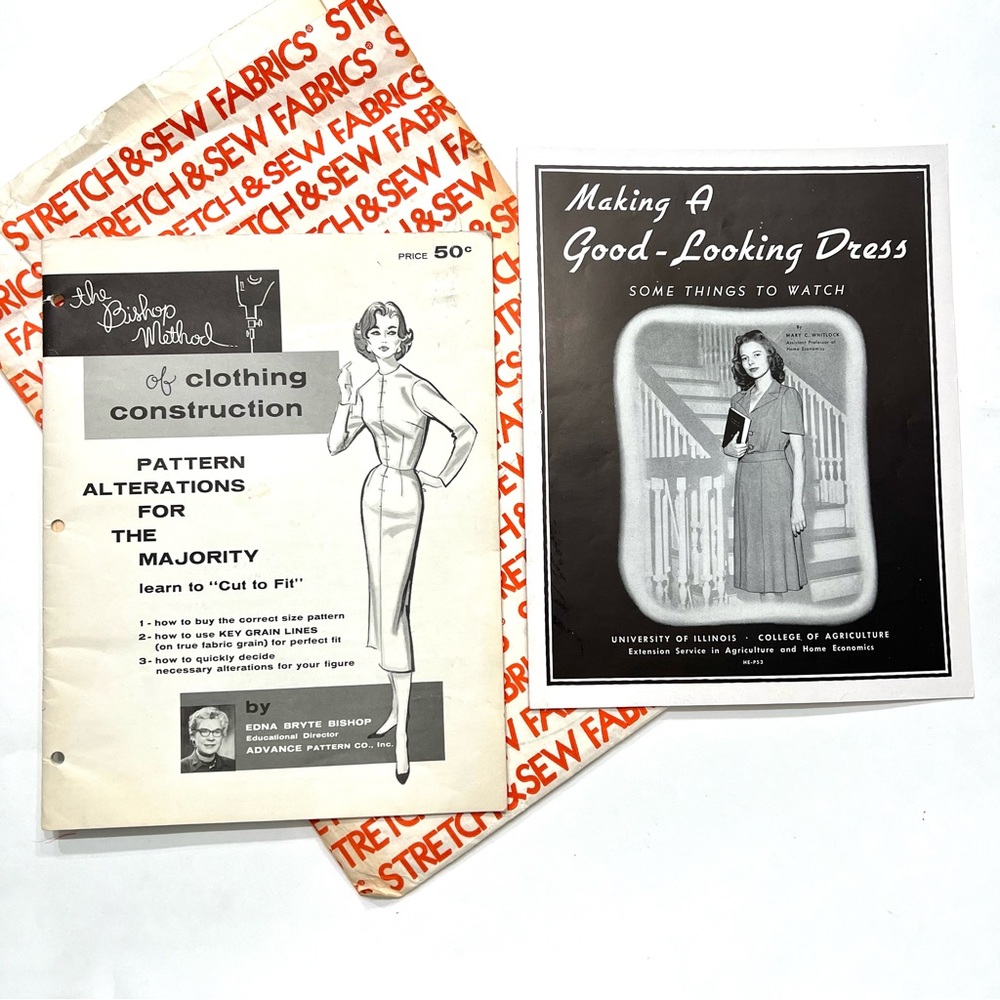 Vintage early 1960’s sewing booklets with great pics & info, great for framing!
